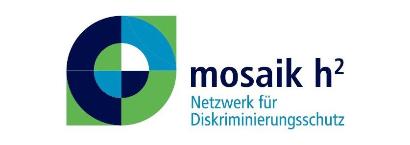 Logo des Mosaik h2 – Netzwerk für Diskriminierungsschutz