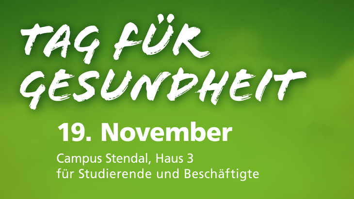 Grafik zur Bekanntmachung des Tagsfür Gesundheit in Stendal