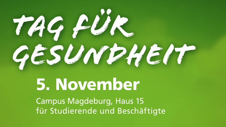 Grafik zur Bekanntmachung des Tags für Gesundheit in Magdeburg