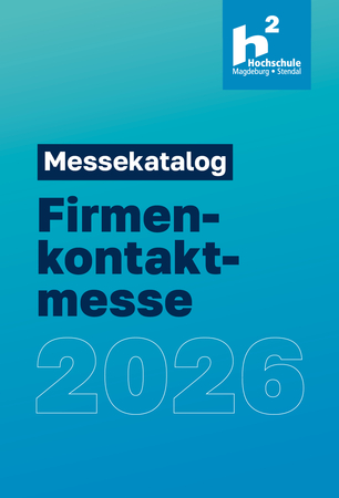 Das Bild zeigt die Titelseite des Messekatalogs der Firmenkontaktmesse 2026.