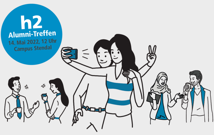 Ankündigungs-Flyer für das zentrale Alumni-Treffen 2022