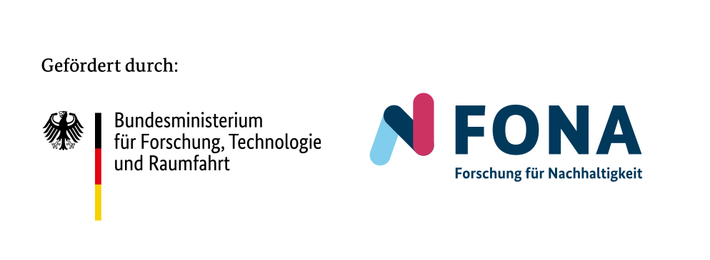Logos der beiden Förderer: BMFTR und FONA