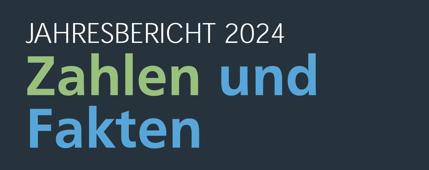 Jahresbericht 2024, Zahlen und Fakten
