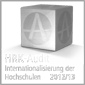 Logo für Zertifikat zum HRK-Audit Internationalisierung der Hochschulen 2012/13